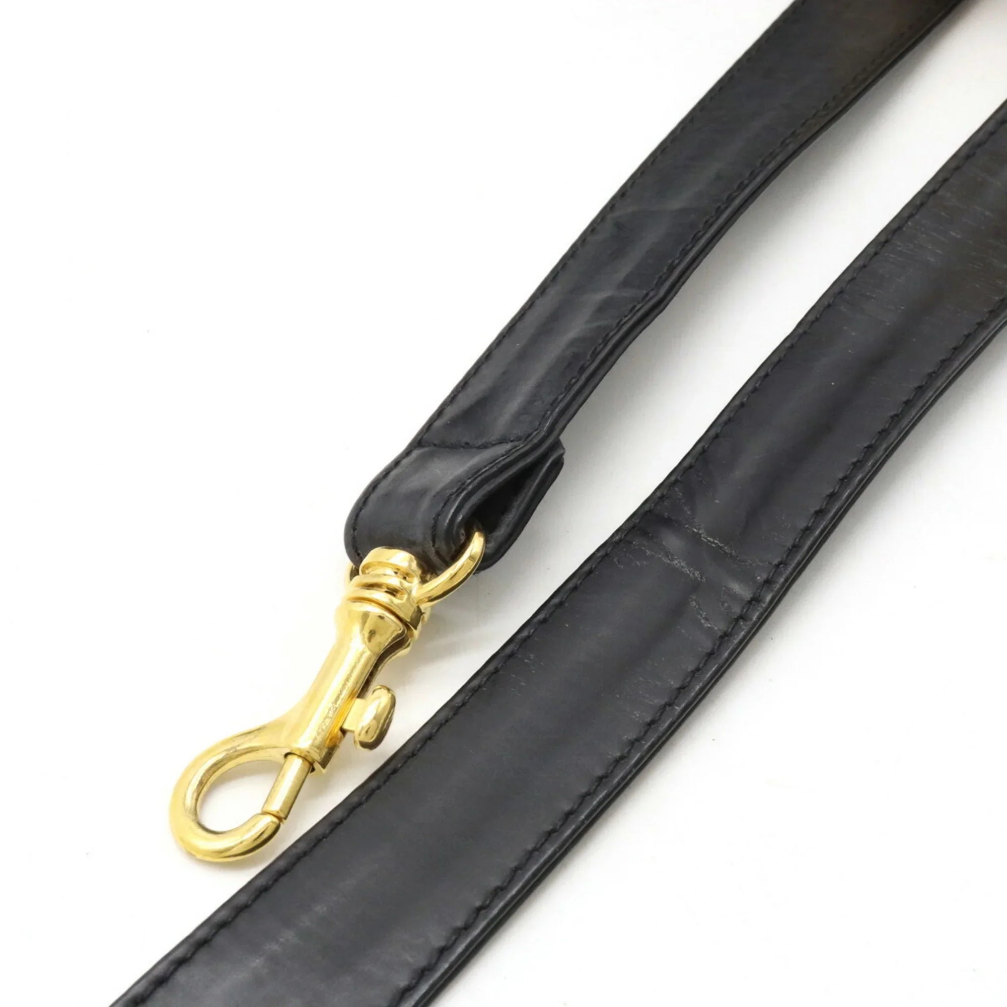 Matelasse Pre-Owned Leather Coco (Fair) Mark Shoulder Black Vanity Handbag Bag