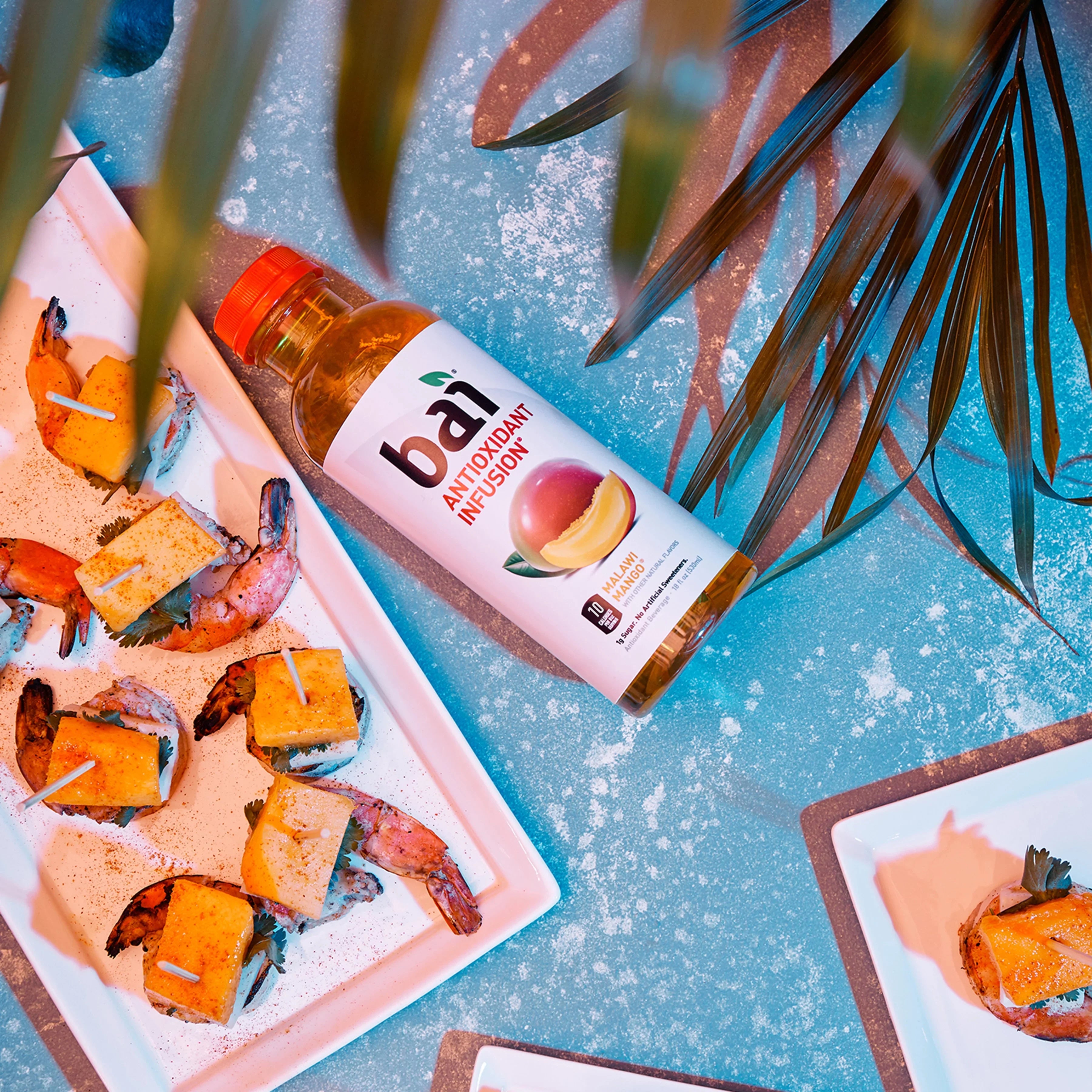 Pack Antioxidant Bai Oz, Bottles Drink, Infused Fl Gluten-Free, 12 Malawi Mango, 18