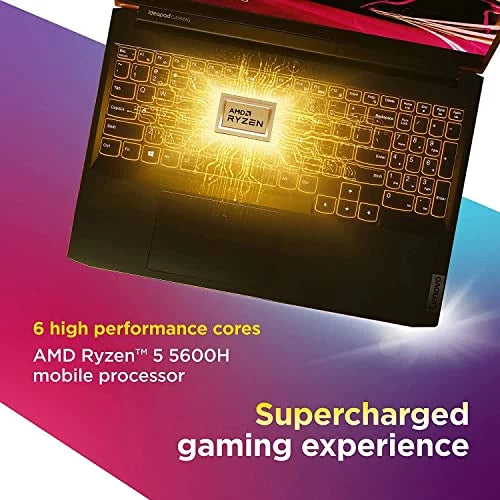 Bluetooth, RAM 1TB Lenovo Gaming Backlit SSD, 5-5600H, AMD Ti Windows WiFi, 32GB 3 Webcam, Laptop, 15.6" RTX FHD Shadow Ryzen 11, GDDR6, 4GB 120Hz Black Gaming IdeaPad Keyboard, 3050