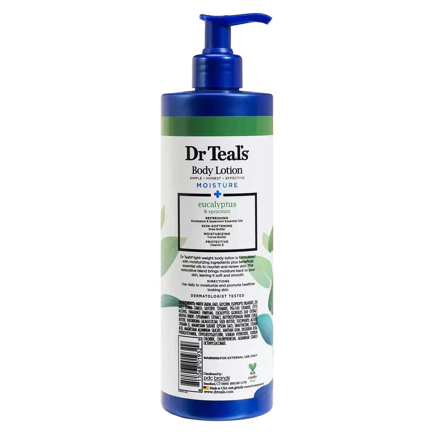 Moisture & Oz Spearmint, Lotion Rejuvenating/Refreshing 16 Eucalyptus Fl Body Teal,S Dr