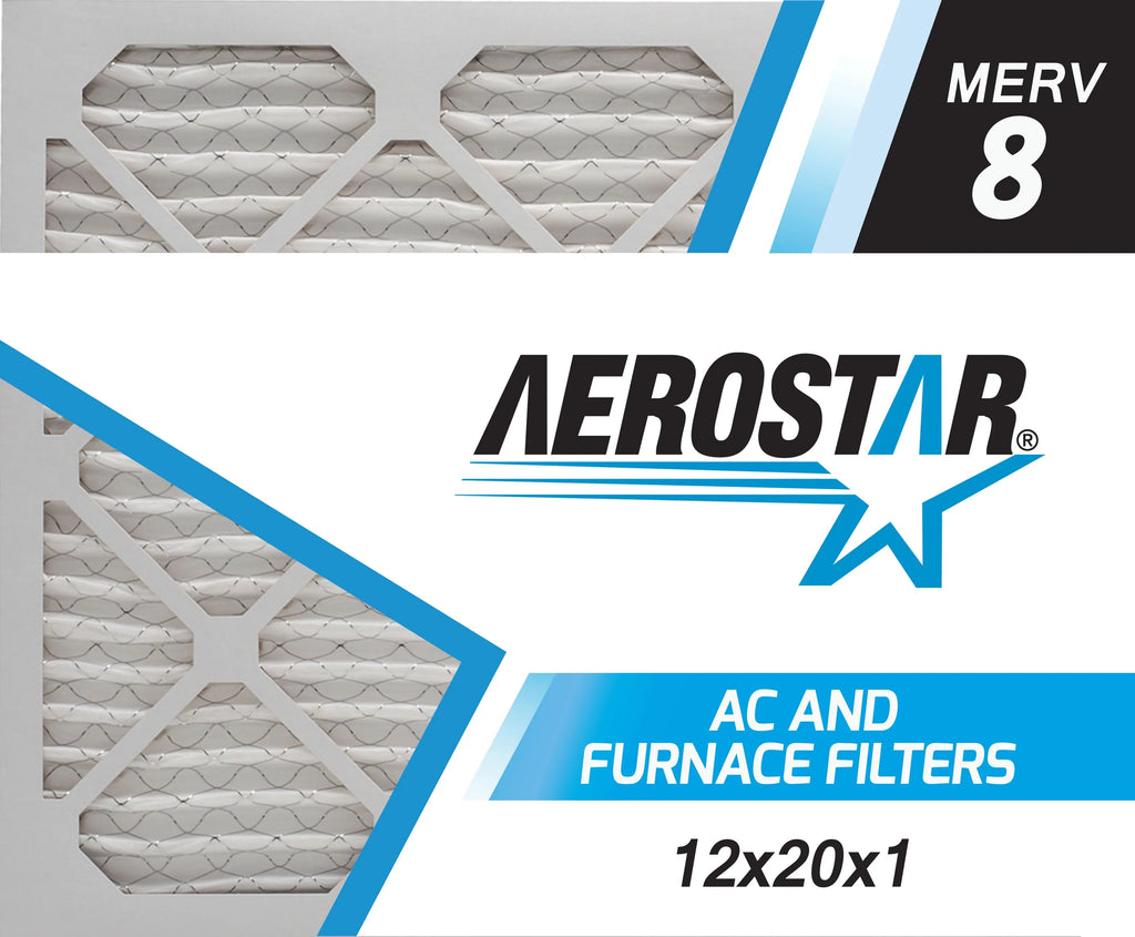 Filter, Box of Air 4 12x20x1, Aerostar 8, 12x20x1 MERV