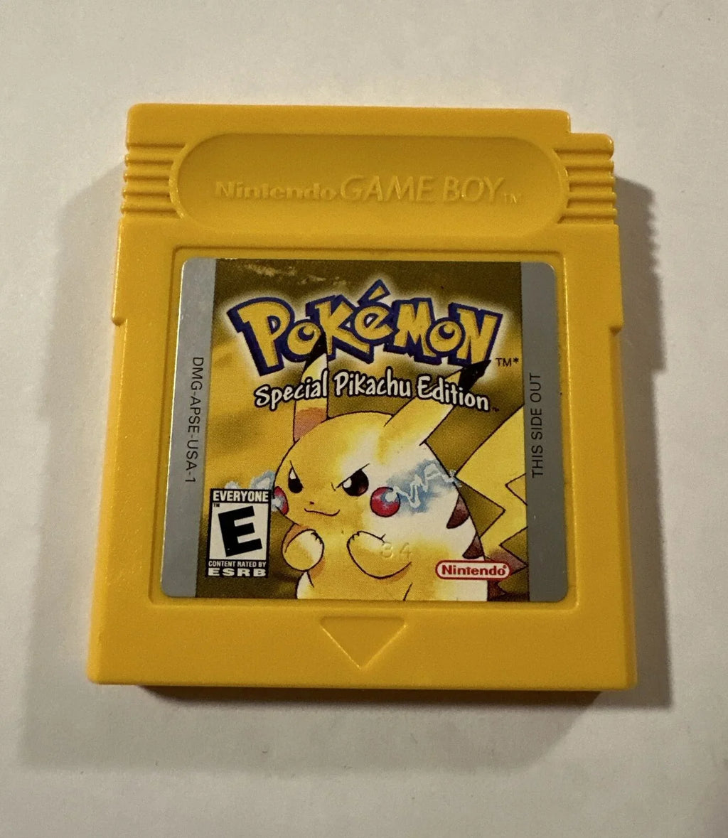 Authentic Yellow Pikachu Pokemon Nintendo Special Gameboy Edition