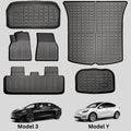 Car Mat Floor Cargo Trunk 3-5-Seater All climate 2020-2023 Accessories Liner 6-Piece Tesla Mat Model TPE for BunnyBird