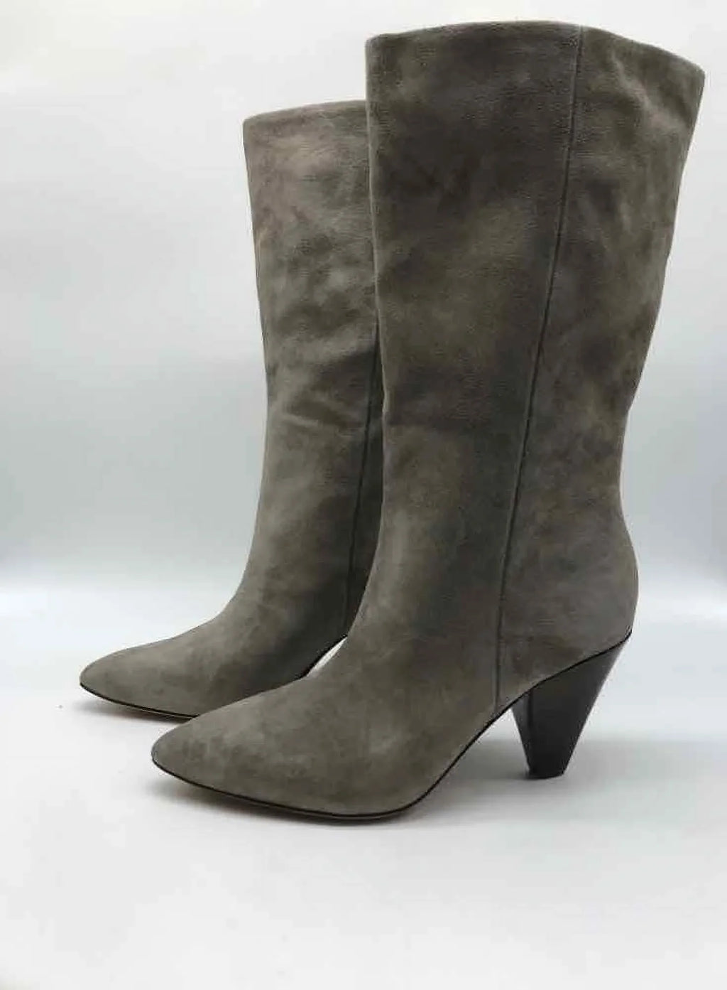dimension Beard 6 Tall Boots Grey Veronica Pre-Owned