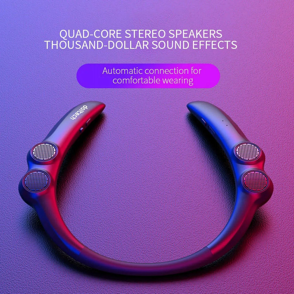 4 9d 85g Light Weight Sports Neck Stereo Wireless Player Wearable Speakers Hang Bluetooth - For Compatible Portable Speaker Speakers Bass