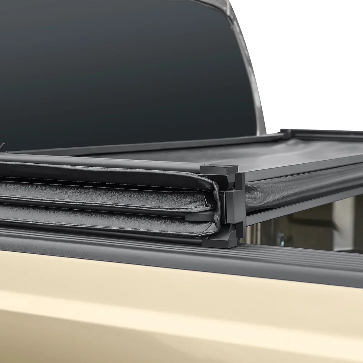 Fits Ranger Tri 5Ft Bed Bed Fold Tonneau Soft Truck 19-23 Auto Cover Drive