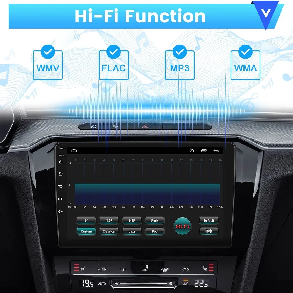 WIFI Camera Touchscreen Tribu Hifi, 13 Android 9'' Mirror Stereo Radio Wireless Podofo Car AHD 2+64G Android Escape/ for Carplay Auto GPS Backup FM Bluetooth 2007-2012 Link Kuga/Mazda
