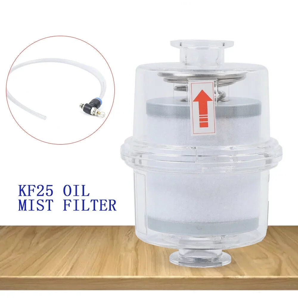 Exhaust Mist Pump Fume Fichiouy Filter Filter Separator KF25 Oil Vacuum White for