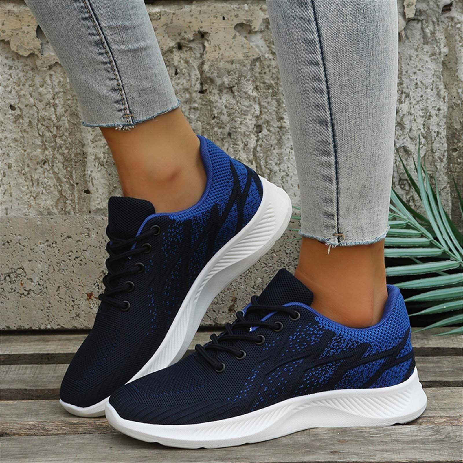 dimension Cross Colorblock Mesh Summer 1/2 Women Sneakers Women Sneakers Comfortable Fashion and Shoes and Autumn 11 Breathable Up AdBFJAF Lace Pattern