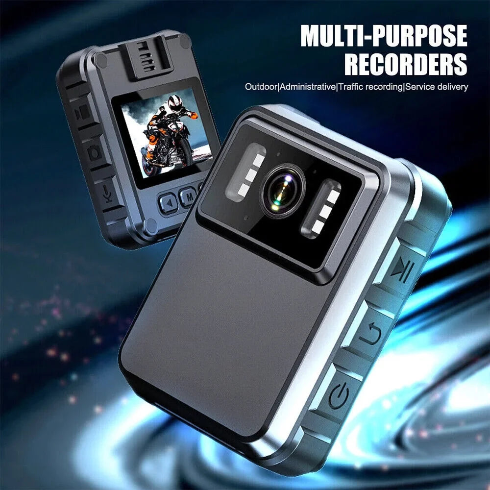 Body DVR Recording Camera JLLOM and Vision with Night 1080P Police Audio 2k Video HD Camcorder - Mini