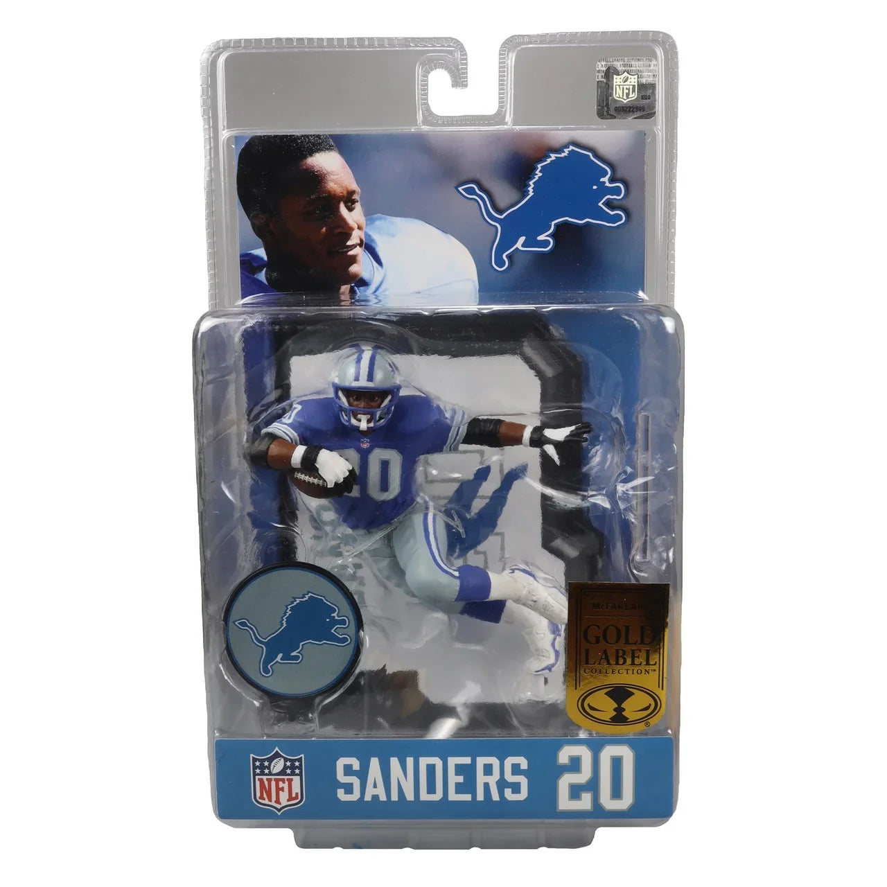 Sanders (Gold Barry (Detroit) Label) (Blue) Figure McFarlane 7" Posed