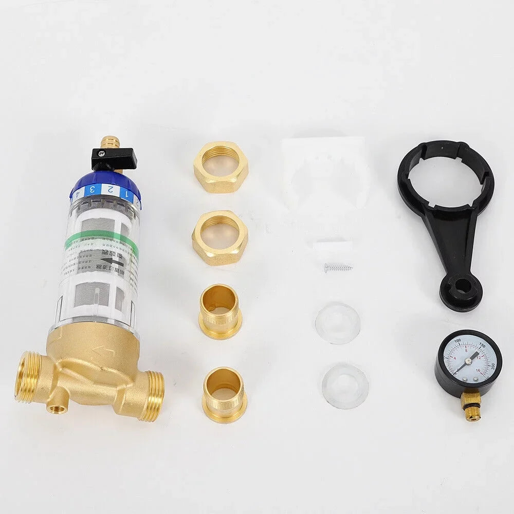 liquid Reusable 3/4" Filter Down Mesh Filter Spin 50℃ liquid Inch System Sediment