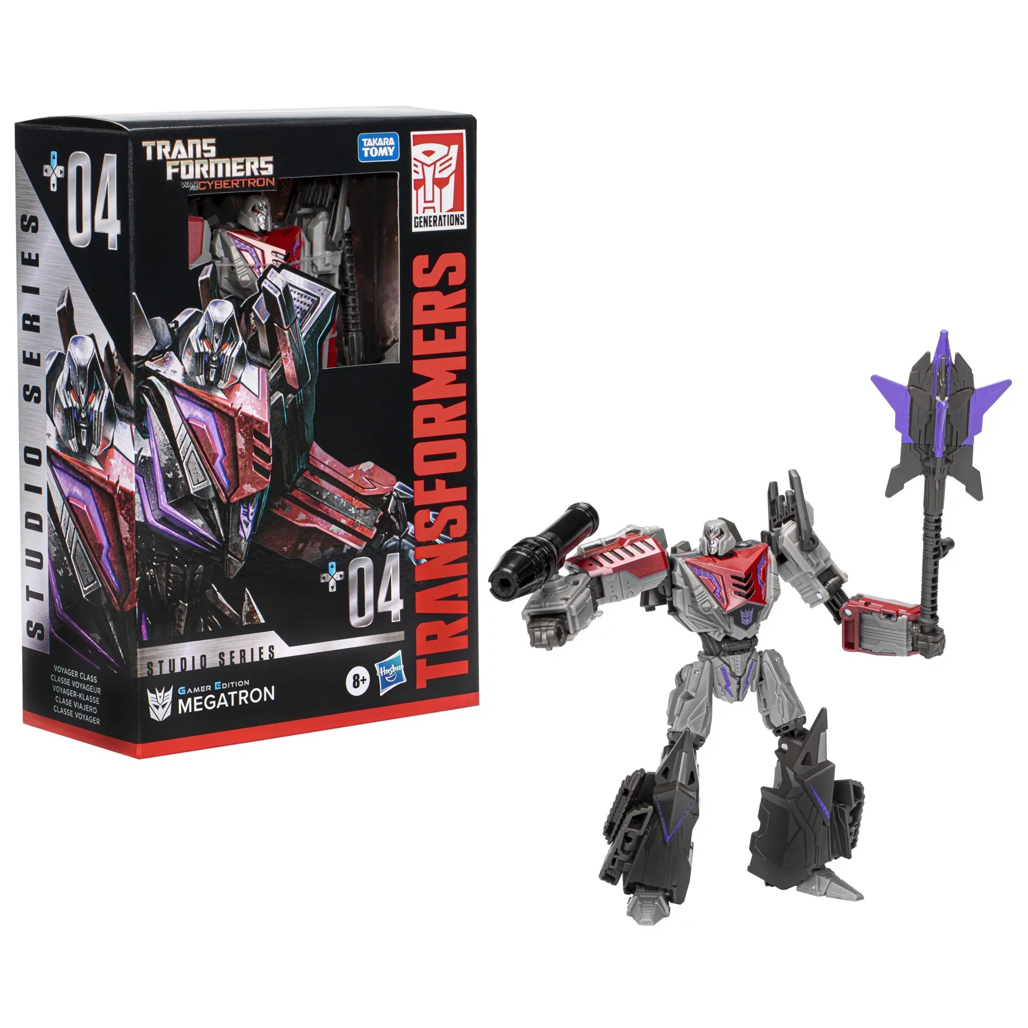 Transformers Action Megatron Studio Gamer Figure Voyager 04 (6.5”) Edition Converting Series