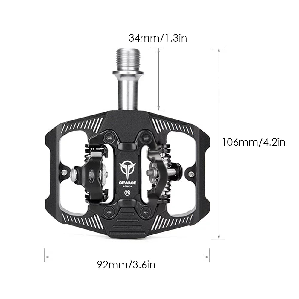 with Pedals Transfer Optimal Clip Cleats for Efficient Double MTB Pedals Sided