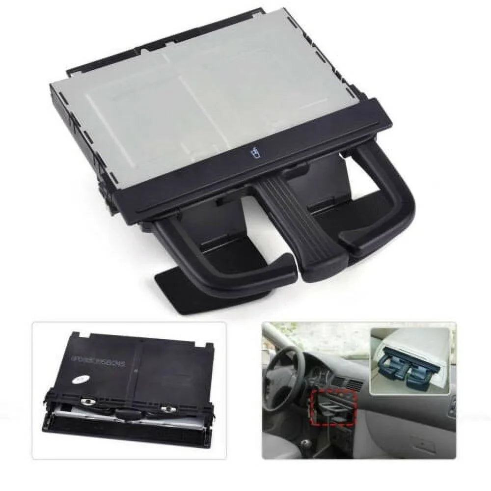 Jetta Stretch MK4 Cup Black Golf Folding Fit Front Genic VW For Holder Bora Dash Motor