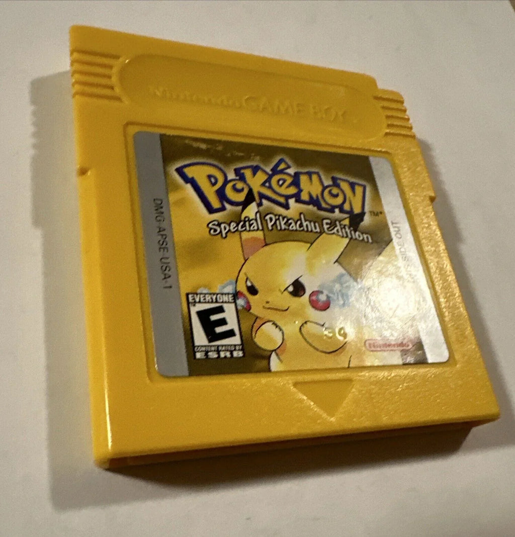 Authentic Yellow Pikachu Pokemon Nintendo Special Gameboy Edition