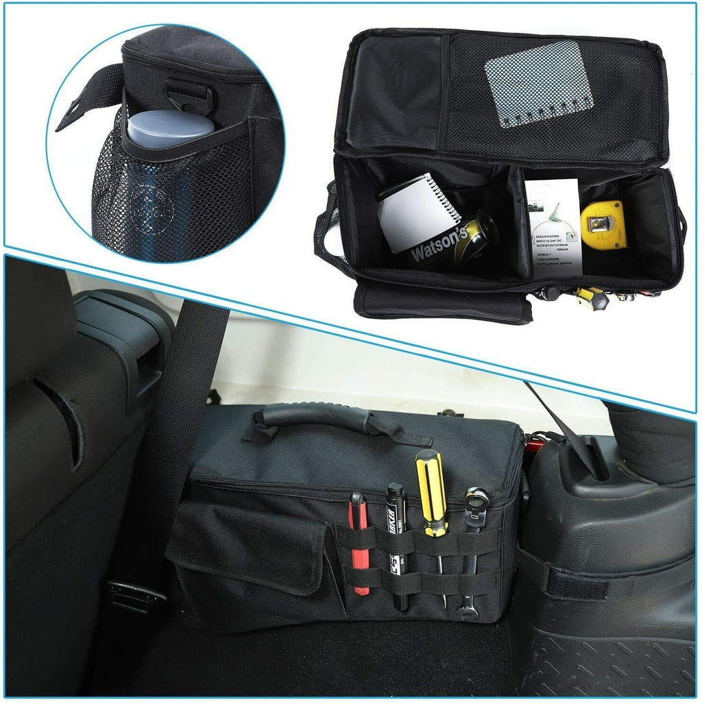 Organizer Teledu Pockets Rear Storage Bag Side Black Trunk