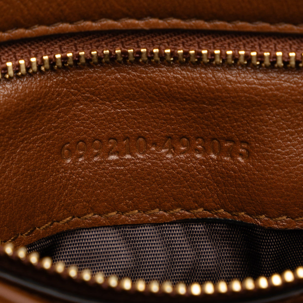 Leather Crossbody Pre-Owned Bag Authenticated Brown Blondie Medium (Good) Calf Unisex Bag