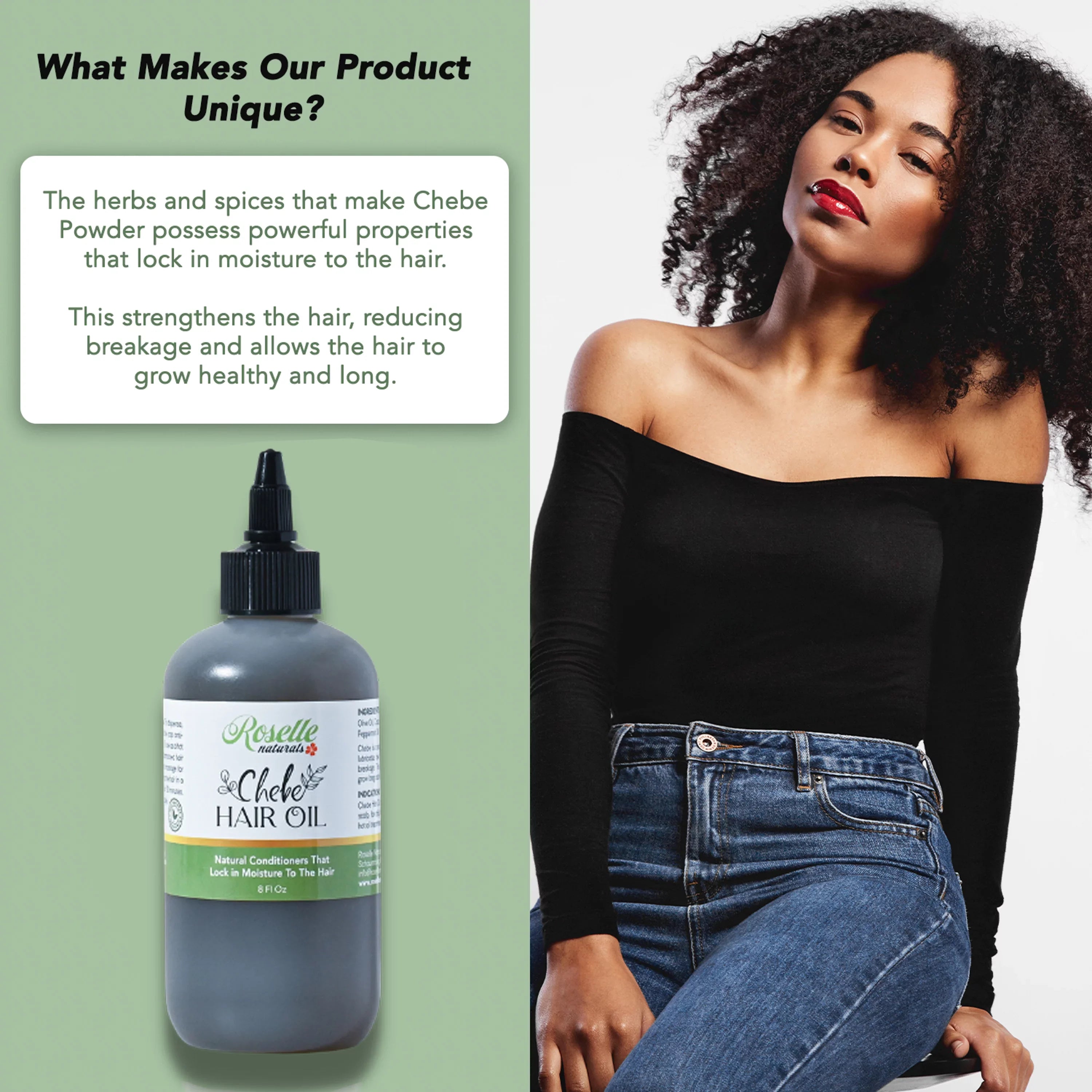 Africa Made (8oz) Powder Hair Chad, from Oil Chebe Authentic with Chebe