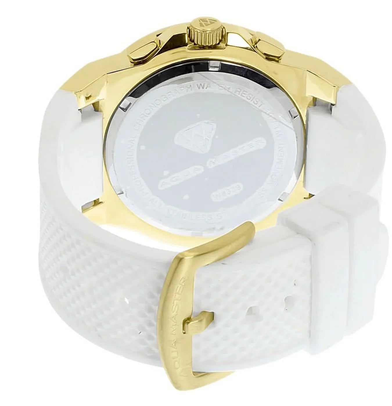 Chronograph Jojo Band 49mm Gold Mens Rodeo Joe Tone Silicone White Watch