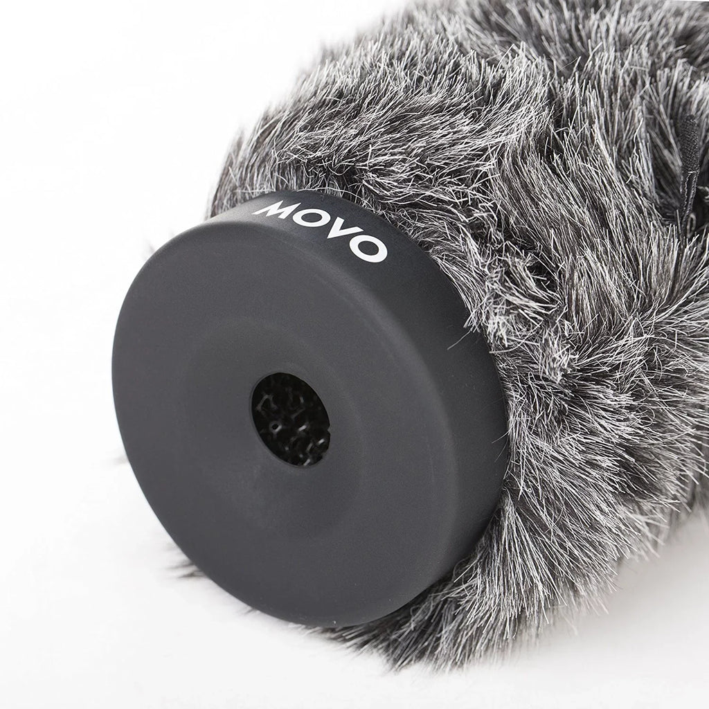 Diameter Long To Furry - Ws-g270 Up Windscreen 10.6" Microphones [27cm] In And Rigid For 18-23mm Gray Movo Dark