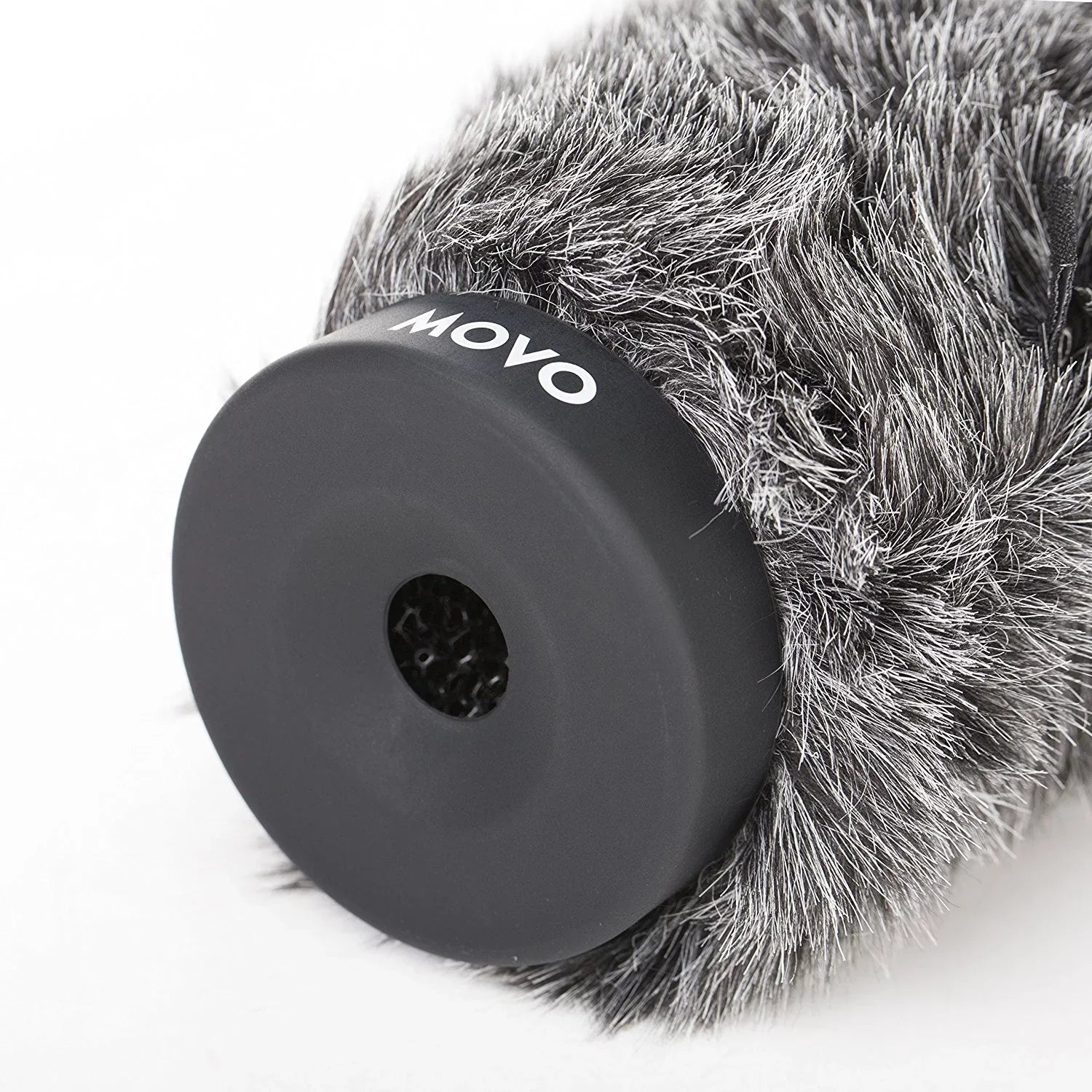 Diameter Long To Furry - Ws-g270 Up Windscreen 10.6" Microphones [27cm] In And Rigid For 18-23mm Gray Movo Dark