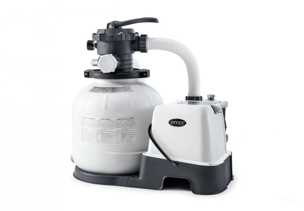 Salt for up Krystal Pump Sand amd Gallons Pools 15,000 Filter to liquid System Clear Intex