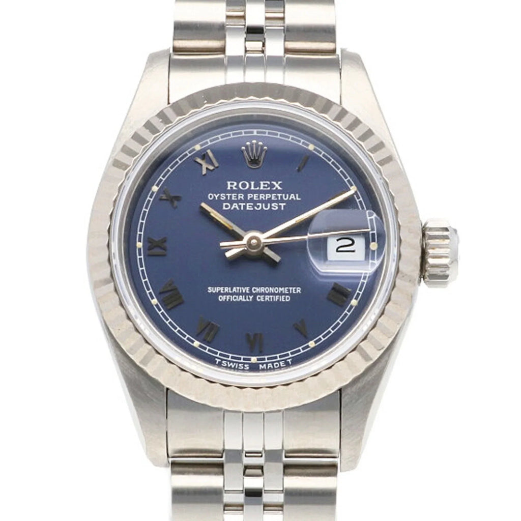 Winding Steel Watch Pre-Owned 69174 Automatic (Good) Oyster Perpetual Stainless Ladies Datejust