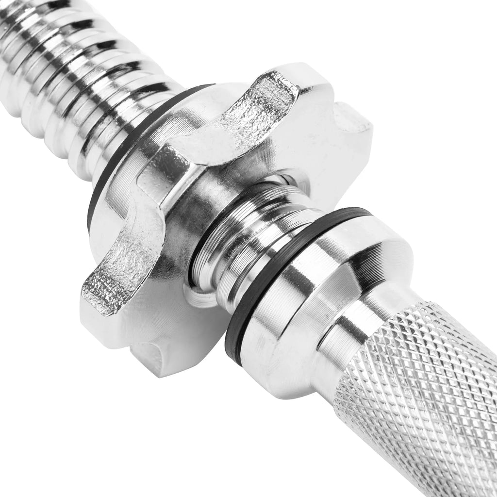 Dumbbell 35cm,Hex Length Strength Gym for Collar nut SAYFUT Weight Barbell Dumbbell Training, Dumbbell Set Handles Spinlock 13.77''/ Chrome Barbells Bars Bars Lifting