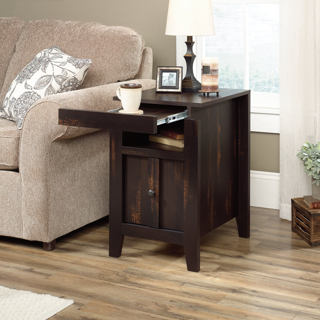 End Char Sauder Dakota Finish Table, Pass Pine