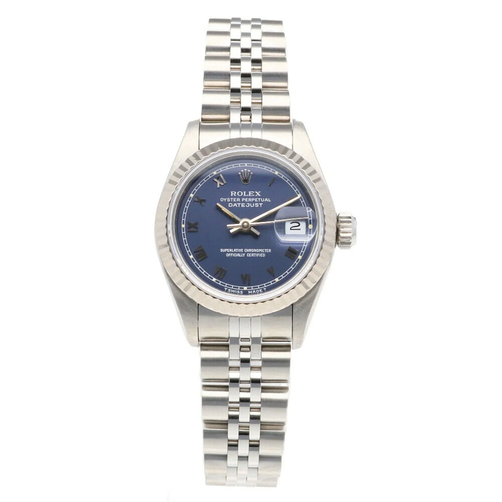 Winding Steel Watch Pre-Owned 69174 Automatic (Good) Oyster Perpetual Stainless Ladies Datejust