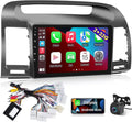 For WiFi, Radio Rear Stereo with 2+32G in Andriod Carplay Touchscreen View THONZER 2000-2006, Link, Toyota GPS, Inch Auto USB + 9 Car Mirror Android Built Dual and Camera Wireless Camry