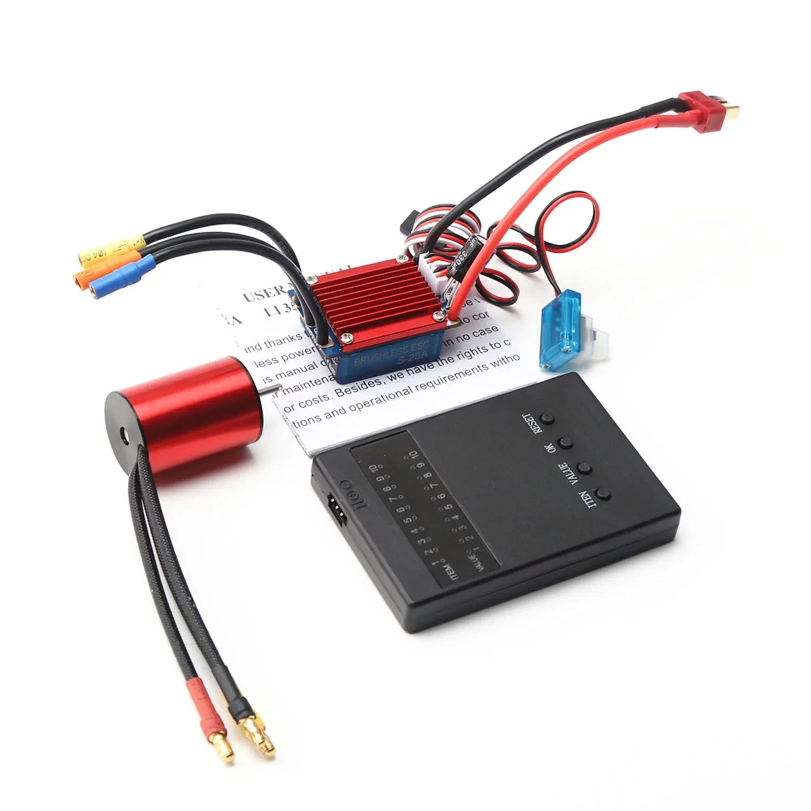 116 ESC S2435 2.2KG 25A RC Brushless Programming 4800KV Car 118 Controller for Servo Truck Motor Electric Speed Brushless 4P Sensorless