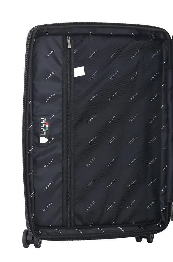 24" Art Suitcase Spray Luggage TUCCI Italy The In World Peace