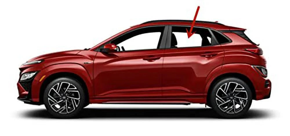 Door / Electric KONA Drier Models Side / Rear Door KONA Compatible Left KONA N Glass 2018-2023 Window Hyundai with