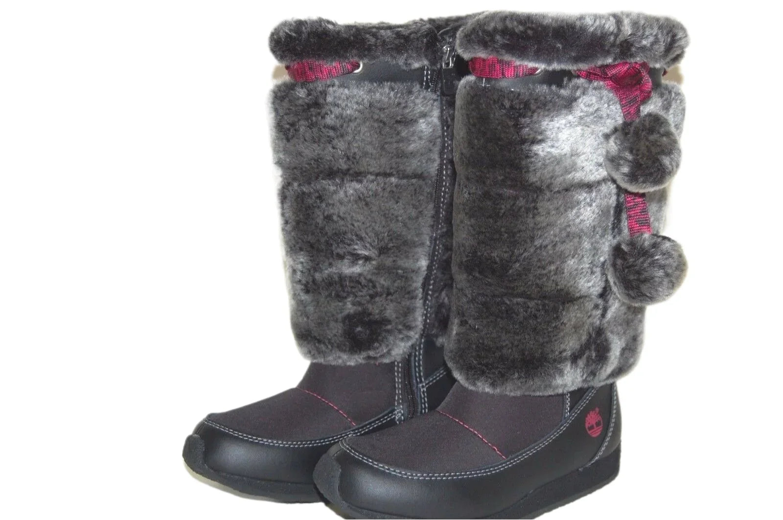 US Medium Black Tall Winterberry Fur Boot 59794 Timberland dimension Preschool Youth 13.5