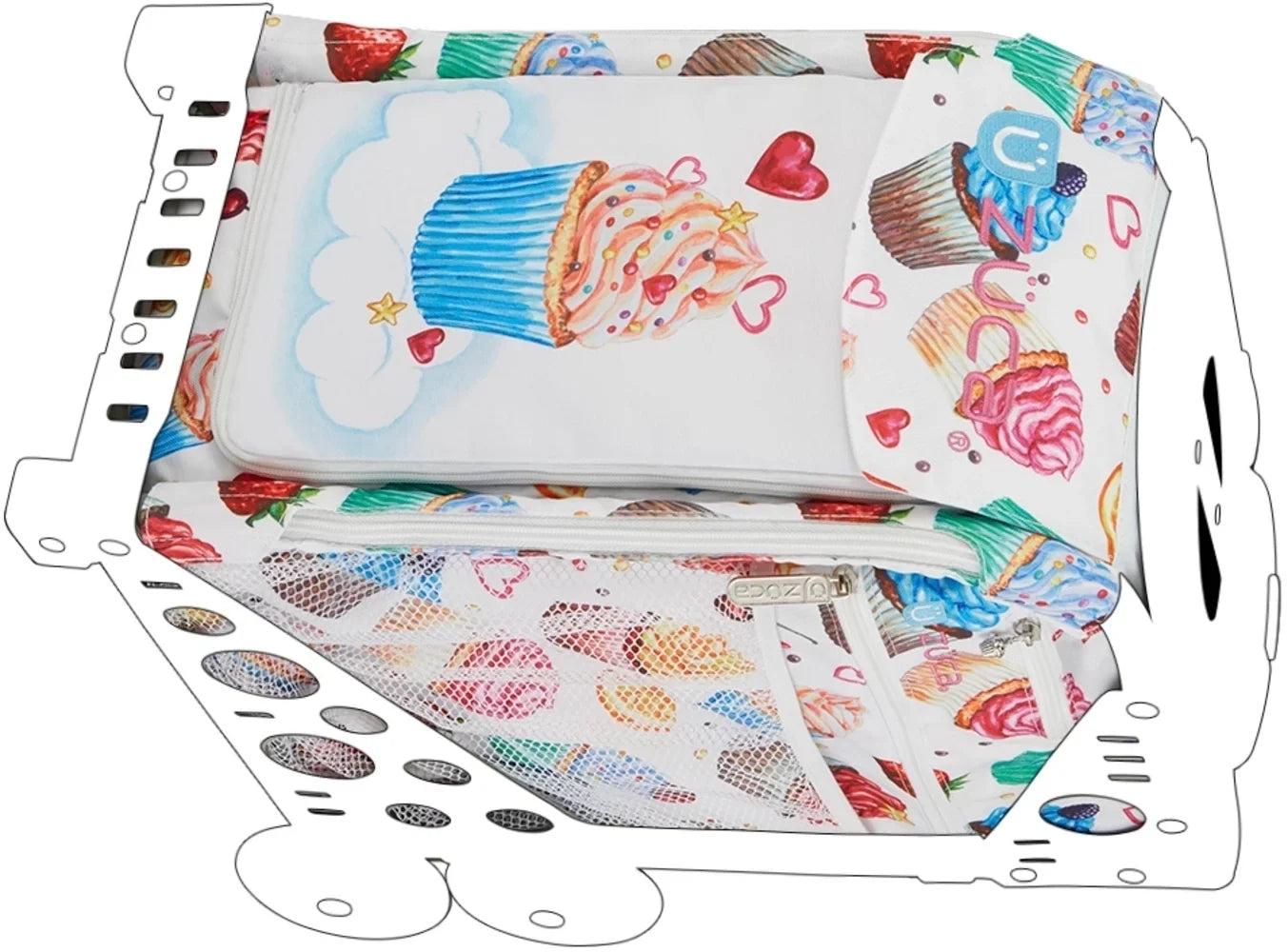 Hand Zuca with Washable Insert Removable Polyester Life 600D Sweet liquid-Resistant