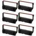 Compatible (6/PK) Star-Micronics Ribbons Series/SP-212/SP-242/SP-500/SP-2000 for P.O.S. (C1281BR) Printer PrinterDash Replacement MP-200 Series/MP-235/MP-242/MP-292/MP-512/SP-200 Black/Red