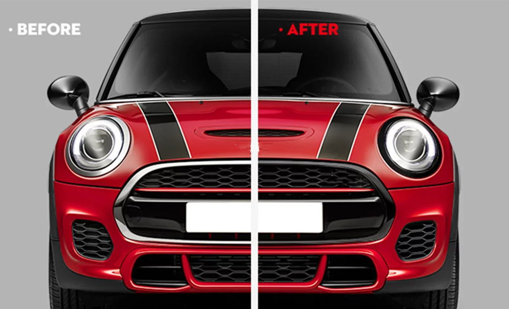 Fog Grille Light Cooper F56 Mini Frame Black Front F57 S F55 + & Rear For Cover Trim