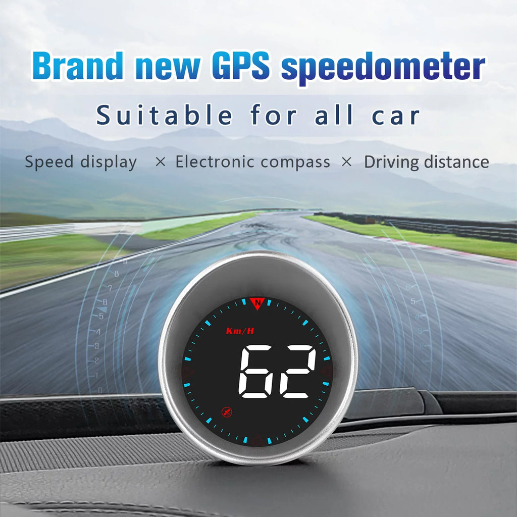 Fatigue and Angle, Display Driving Car Head-up Speedometer Display Car Digital Compass Mileage, ametoys Overspeed Driving