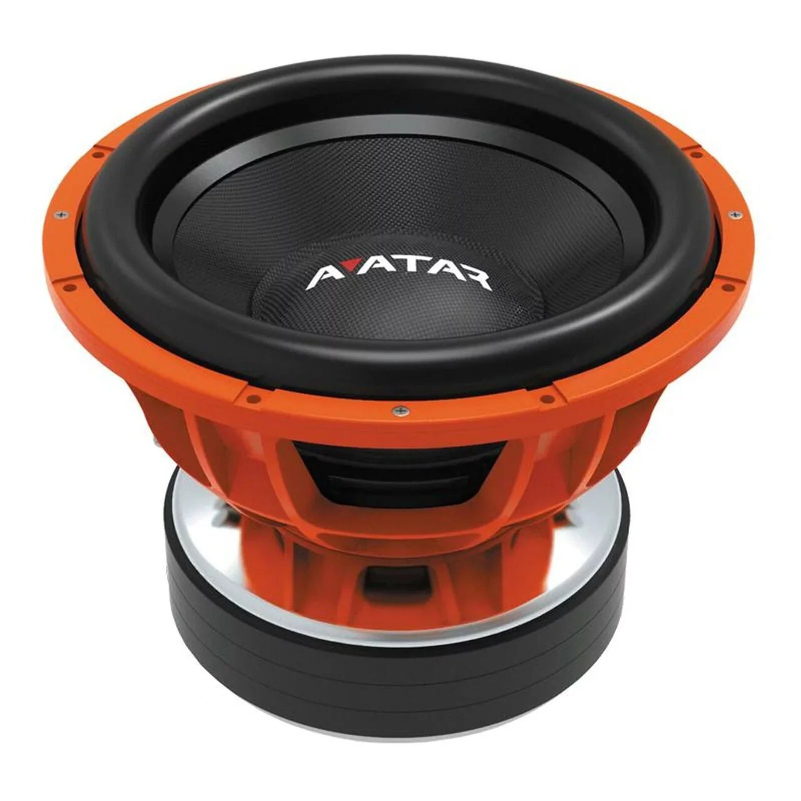 Audio Avatar Bass Car 15" Subwoofer 7599 Orange SVL-1547-D2 Watts 2-Ohm Peak