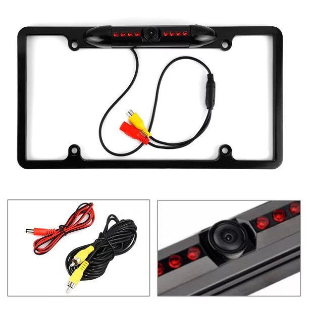 Plate Rearview Black ALPINE Camera Frame License X308U for Backup
