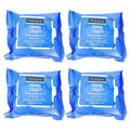 Cleansing of Facial Remover Wipes,25 Towelettes (4) Up Ct Refil Make Neutrogena Pack