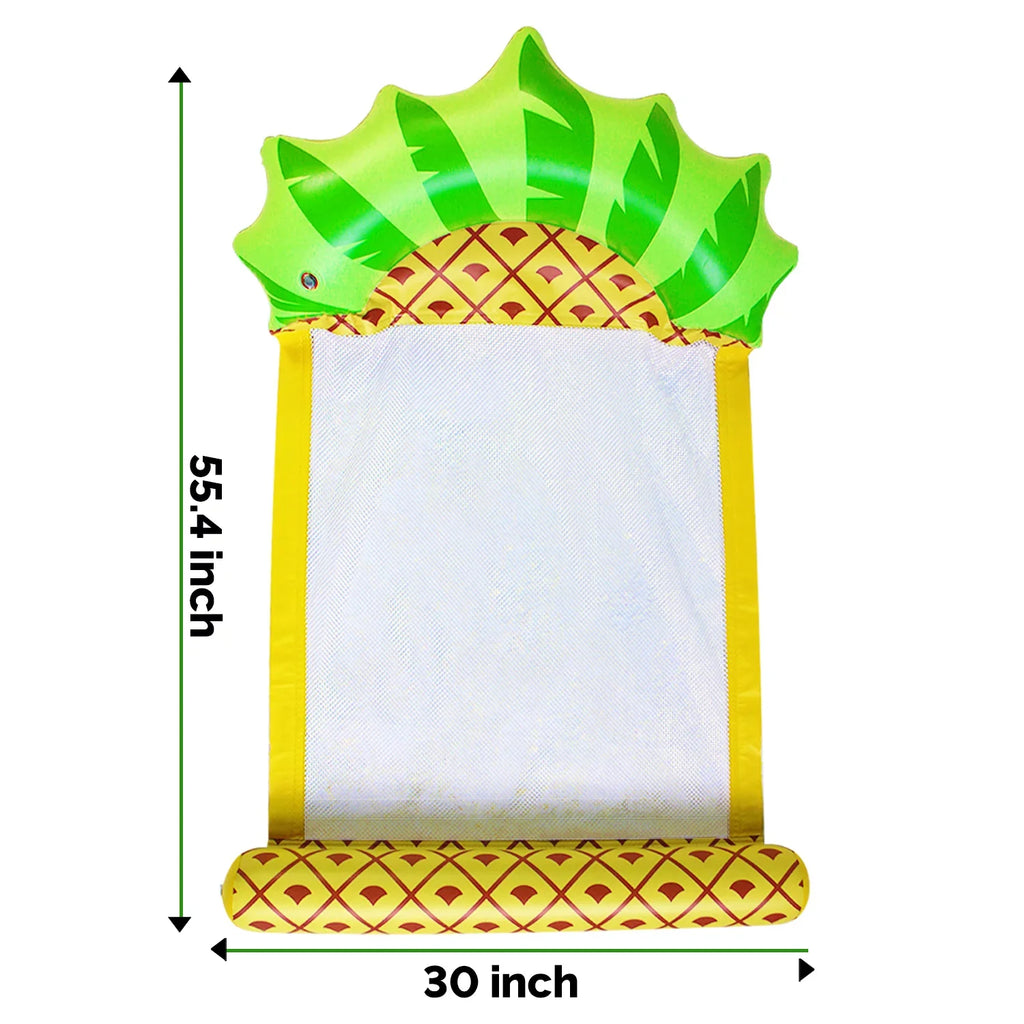 Raft-Pineapple Hammock Float Inflatable Adult Comfortable liquid Swimming Float liquid Hammock Pool Zoey Swimming Multi Purpose Float Lounger, Lounge, Pool Pool