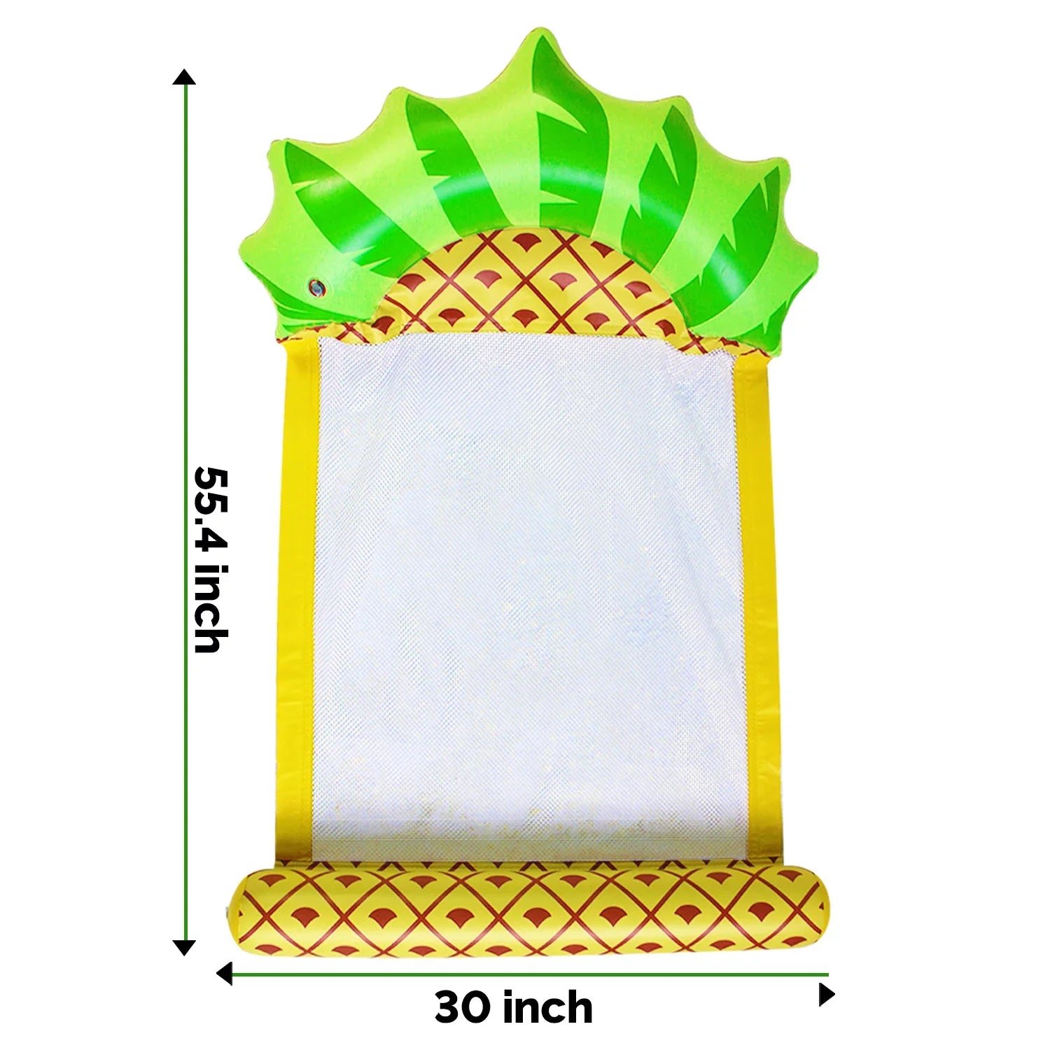 Raft-Pineapple Hammock Float Inflatable Adult Comfortable liquid Swimming Float liquid Hammock Pool Zoey Swimming Multi Purpose Float Lounger, Lounge, Pool Pool