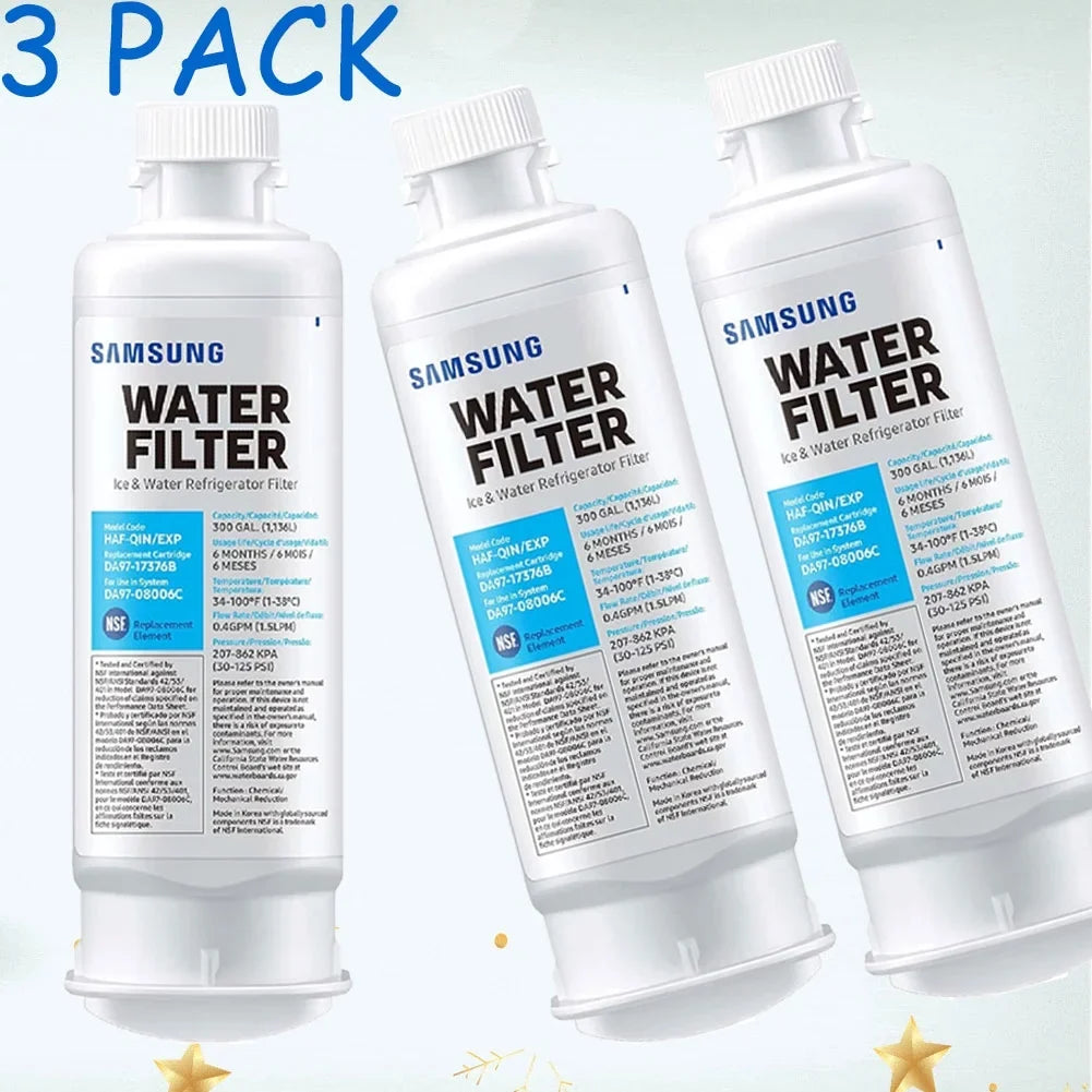 liquid HAF-QIN pcs 3 Refrigerator DA97-08006C DA97-17376B Filter