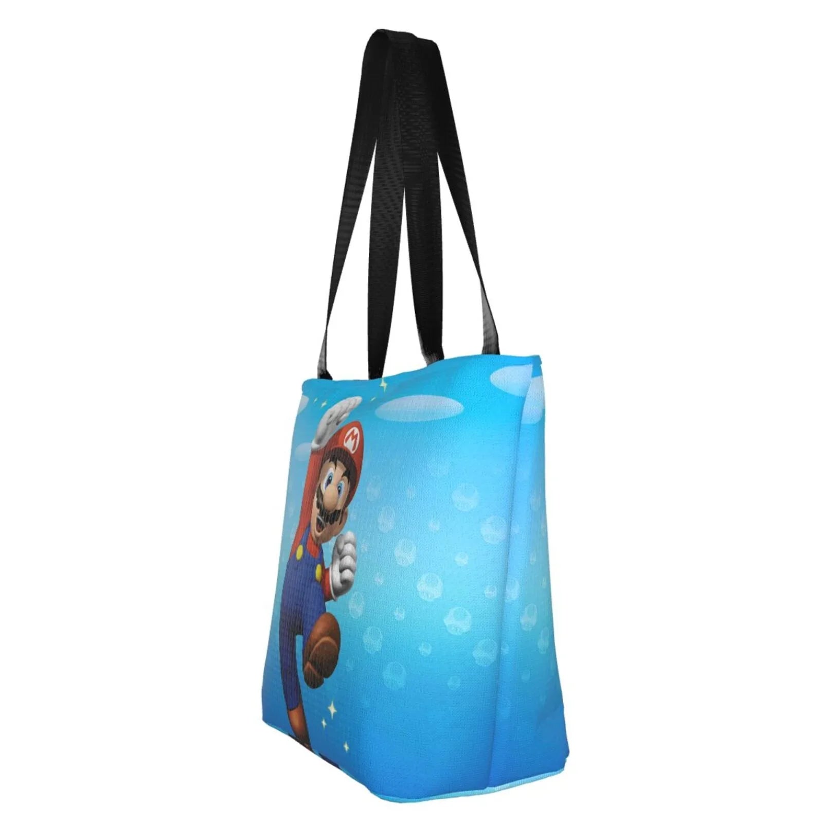 Tote Beach School Funny Large Travel Work Super Shopping Bag Capacity Handbag For Business Women's Shoulder Mario