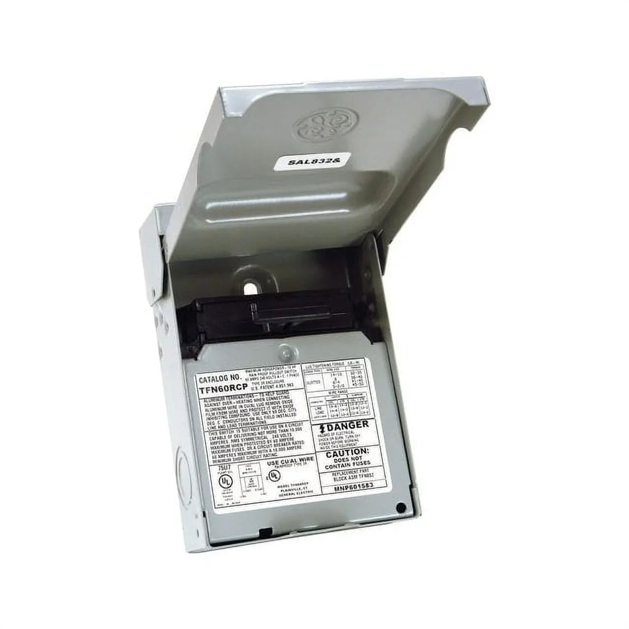 Ge Ac 2-Pole 60 Amps Disconnect Non-Fusible Tfn60Rcp TFN60RCP
