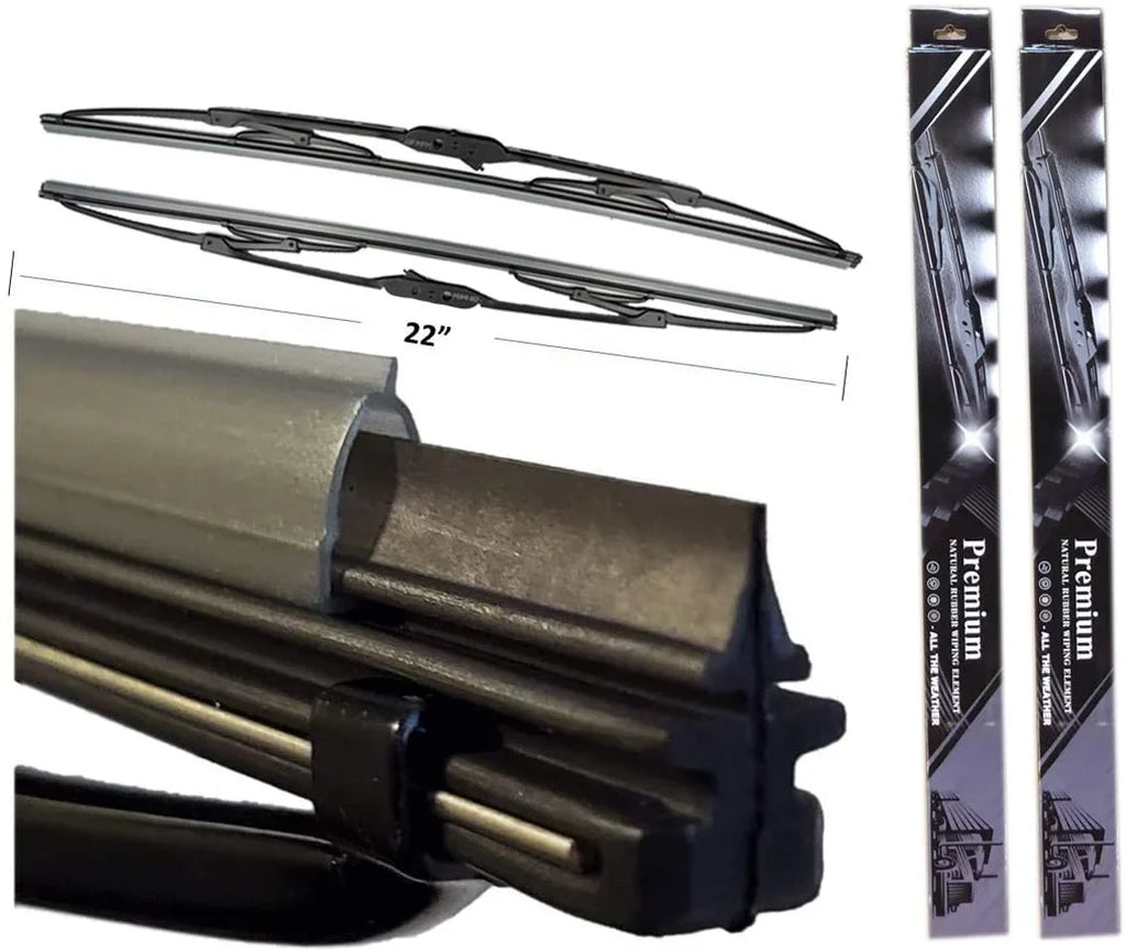 2x 386 Set Masks Face 24" Steel For and Plus Trucks mounting Peterbilt Included - All Fender 24" 2x22 x Semi Kozak Hardware Wipers Stainless 579 Quarter Windshield