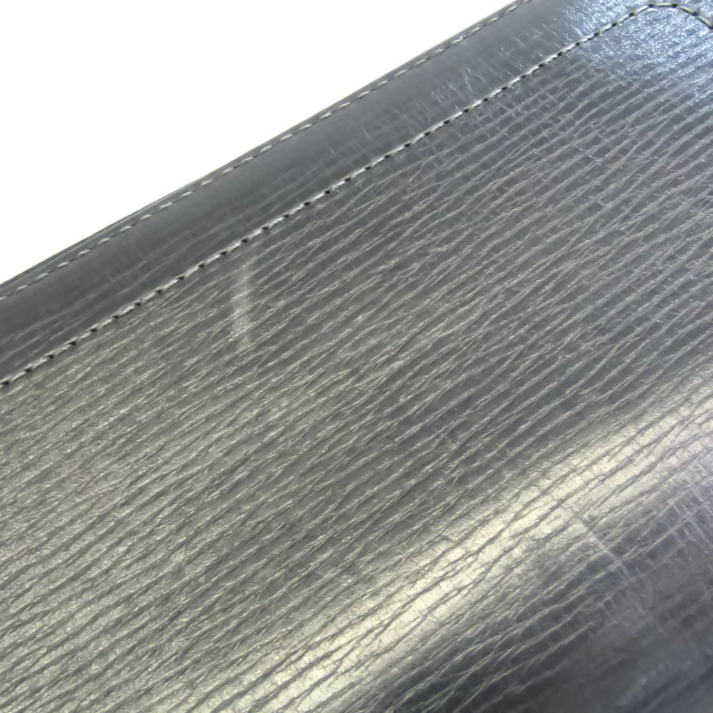 (Good) Zippy Organizer Wallet Utah Leather (bi-fold) M97026 Pre-Owned Basalt Men's Long